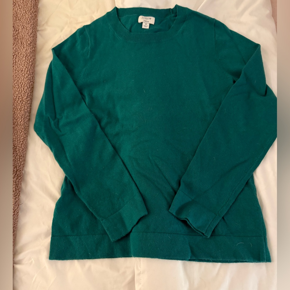 J. Crew Emerald Greeb Teddie Sweater